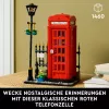 Klocki konstrukcyjne LEGO Czerwona londyńska budka telefoniczna 21347 – modułowy zestaw kolekcjonerski, 1460 elementów, 18+