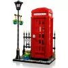 Klocki konstrukcyjne LEGO Czerwona londyńska budka telefoniczna 21347 – modułowy zestaw kolekcjonerski, 1460 elementów, 18+