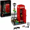 Klocki konstrukcyjne LEGO Czerwona londyńska budka telefoniczna 21347 – modułowy zestaw kolekcjonerski, 1460 elementów, 18+