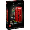Klocki konstrukcyjne LEGO Czerwona londyńska budka telefoniczna 21347 – modułowy zestaw kolekcjonerski, 1460 elementów, 18+