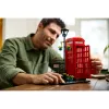 Klocki konstrukcyjne LEGO Czerwona londyńska budka telefoniczna 21347 – modułowy zestaw kolekcjonerski, 1460 elementów, 18+