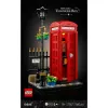 Klocki konstrukcyjne LEGO Czerwona londyńska budka telefoniczna 21347 – modułowy zestaw kolekcjonerski, 1460 elementów, 18+