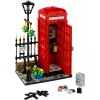 Klocki konstrukcyjne LEGO Czerwona londyńska budka telefoniczna 21347 – modułowy zestaw kolekcjonerski, 1460 elementów, 18+