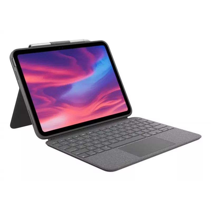 LOGITECH Combo Touch for iPad (10th gen) - Oxford szary - German Qwertz