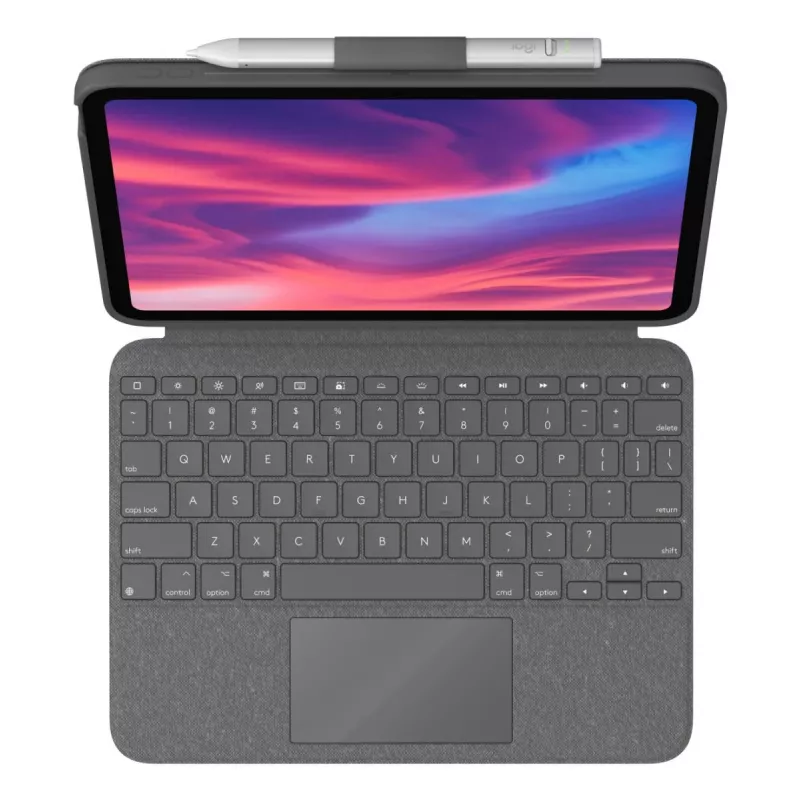 LOGITECH Combo Touch for iPad (10th gen) - Oxford szary - German Qwertz