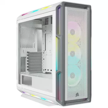 Obudowa PC CORSAIR Mid-tower ATX - Icue 5000t - RGB szkło hartowane - biała