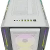 Obudowa PC CORSAIR Mid-tower ATX - Icue 5000t - RGB szkło hartowane - biała