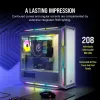 Obudowa PC CORSAIR Mid-tower ATX - Icue 5000t - RGB szkło hartowane - biała