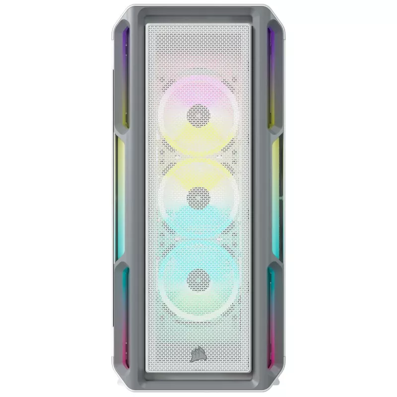 Obudowa PC CORSAIR Mid-tower ATX - Icue 5000t - RGB szkło hartowane - biała