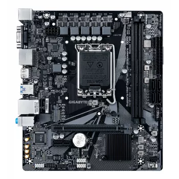 GIGABYTE H610M S2H V2 Płyta główna - Obsługuje procesory Intel Core 14. generacji, 4+1+1 hybrydowe fazy cyfrowe VRM, do 5600MHz DDR5, 1xPCIe 3.0 M.2, GbE LAN, USB 3.2 Gen 1