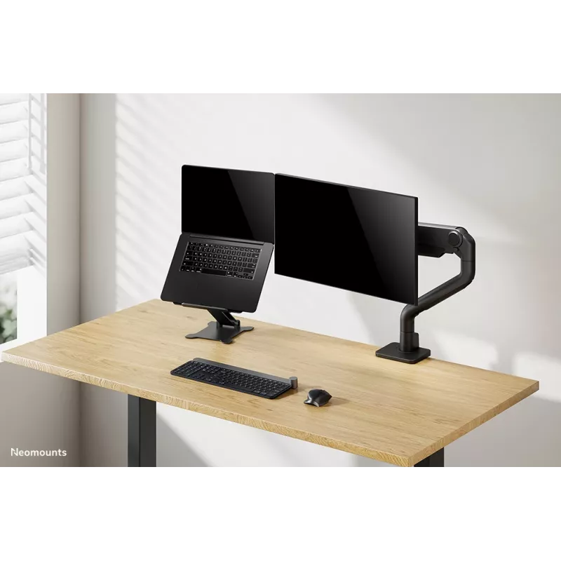 Neomounts DS20-740BL1 Podstawka pod laptopa 11-15 cali - regulowana wysokość - składana - kompaktowa - uniwersalna