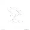 Neomounts DS20-740BL1 Podstawka pod laptopa 11-15 cali - regulowana wysokość - składana - kompaktowa - uniwersalna