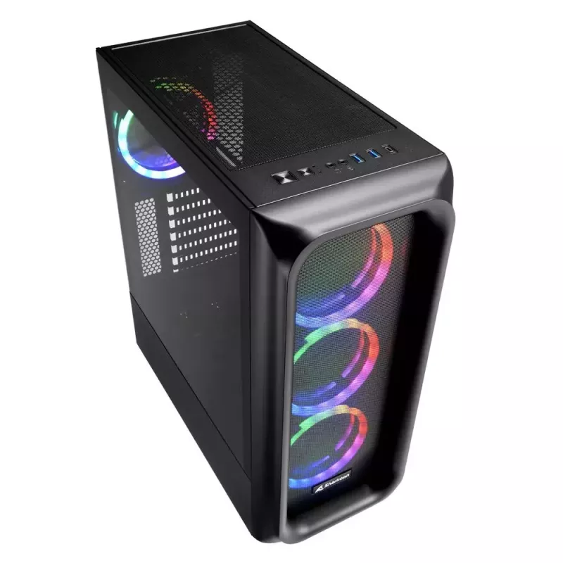Obudowa PC Sharkoon TK5M RGB ATX Desktop Czarna