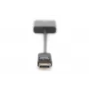 Przewód adaptera DisplayPort DIGITUS ASSMANN, DP - DVI (24+5) M/F, 15cm z blokadą, zgodny z DP 1.2, CE, czarny