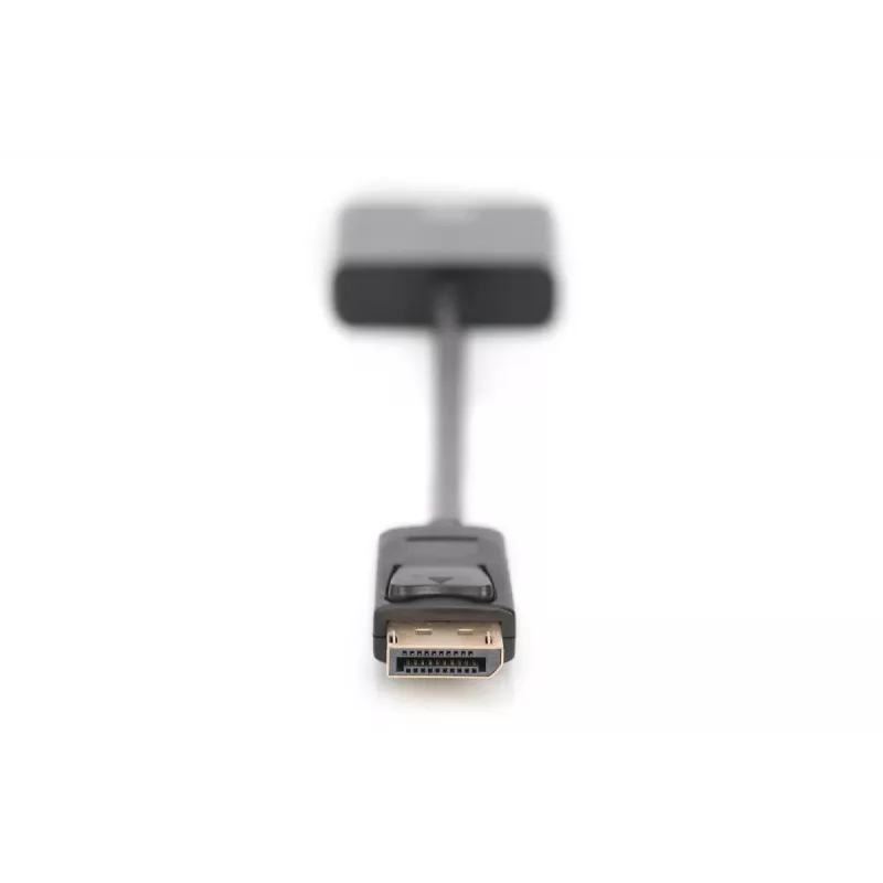 Przewód adaptera DisplayPort DIGITUS ASSMANN, DP - DVI (24+5) M/F, 15cm z blokadą, zgodny z DP 1.2, CE, czarny