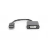 Przewód adaptera DisplayPort DIGITUS ASSMANN, DP - DVI (24+5) M/F, 15cm z blokadą, zgodny z DP 1.2, CE, czarny
