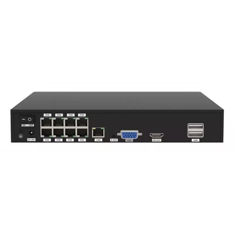 Zestaw do monitoringu wideo Foscam FN9108E-B4-2T Przewodowy 8 kanałów HDD 2TB