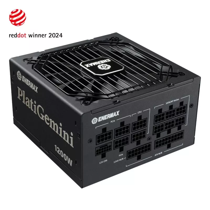 Zasilacz ENERMAX Platigemini 1200W 80 Plus Platinum, w pełni modułowy, ATX 3.1 i ATX12VO