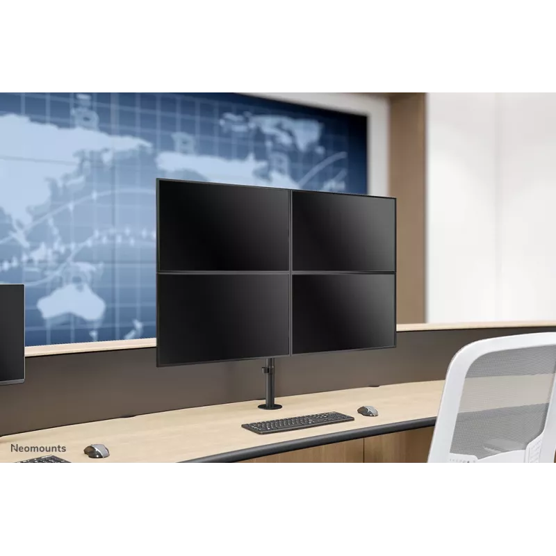 Neomounts FPMA-D550D4Czarny ramię do monitora 13-32 inch, zacisk/przelotka, 6 kg, 33 cm (13 inch), 81,3 cm (32 inch), 100 x 100 mm, czarny