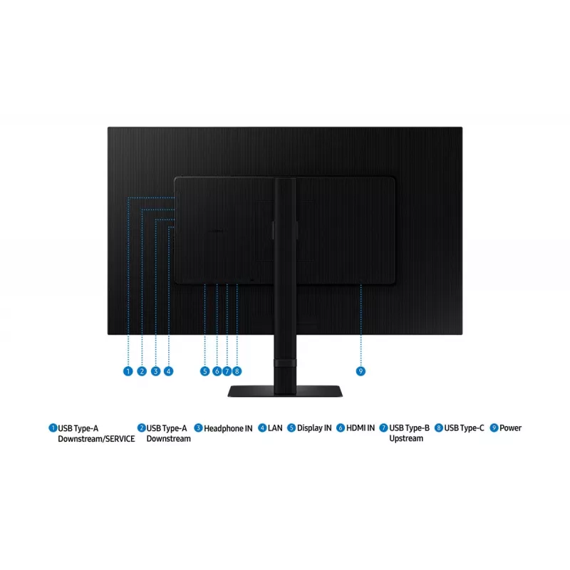 Monitor komputerowy Samsung S80UD 81,3 cm (32 cale) 3840 x 2160 pikseli 4K Ultra HD LCD Czarny