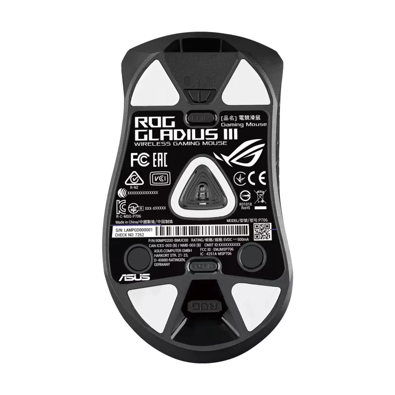Mysz ASUS ROG Gladius III Gaming Praworęczna USB Type-A Optyczna 19000 DPI