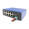 DIGITUS Przemysłowy 8+2-portowy zarządzalny przełącznik Gigabit Ethernet L2 PoE 8xGE RJ45 + 2 porty SFP IEEE802.3at (30W)