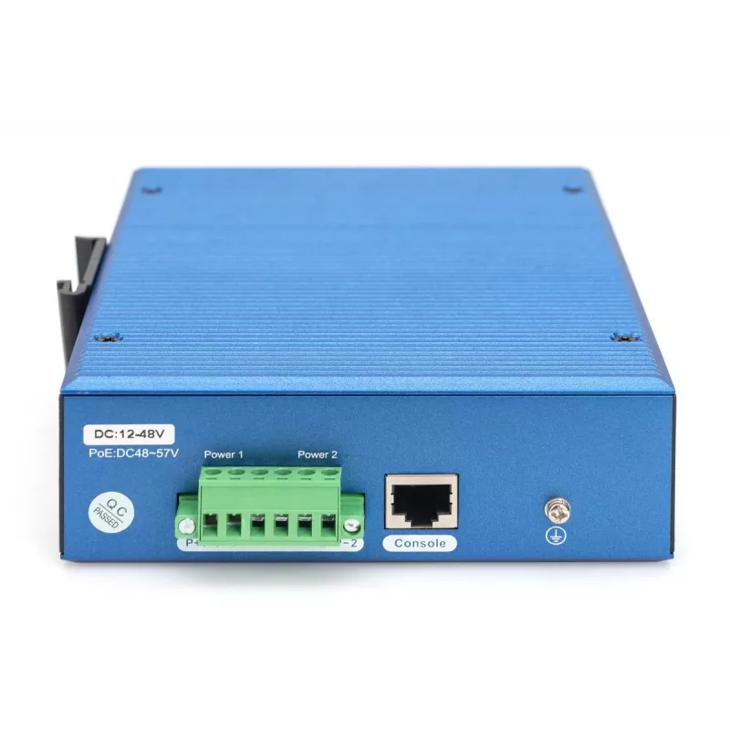 Przełącznik przemysłowy DIGITUS 8+4SFP+ L2 zarządzalny Gigabit Ethernet PoE