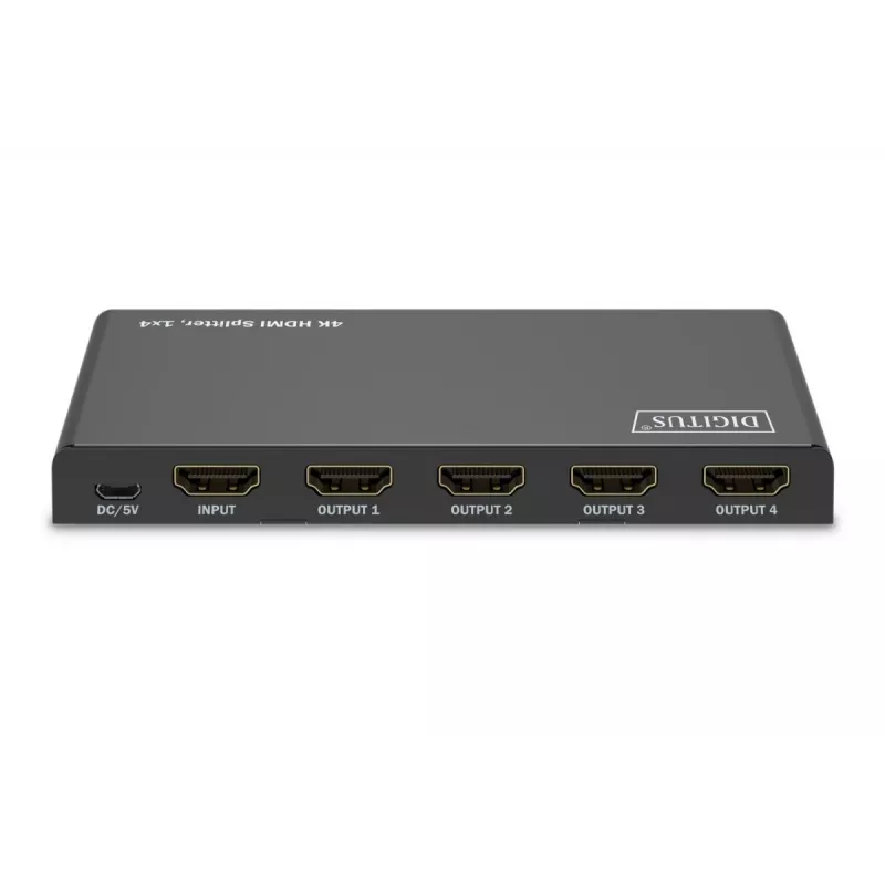 ROZDZIELACZ HDMI DIGITUS 1x4, 4K/60Hz, HDCP 2.3, EDID Control