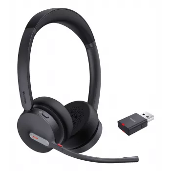 Yealink WH64 Hybrid Dual UC Zestaw słuchawkowy Bezprzewodowy Na głowę Biuro/Call center Micro-USB Bluetooth Czarny