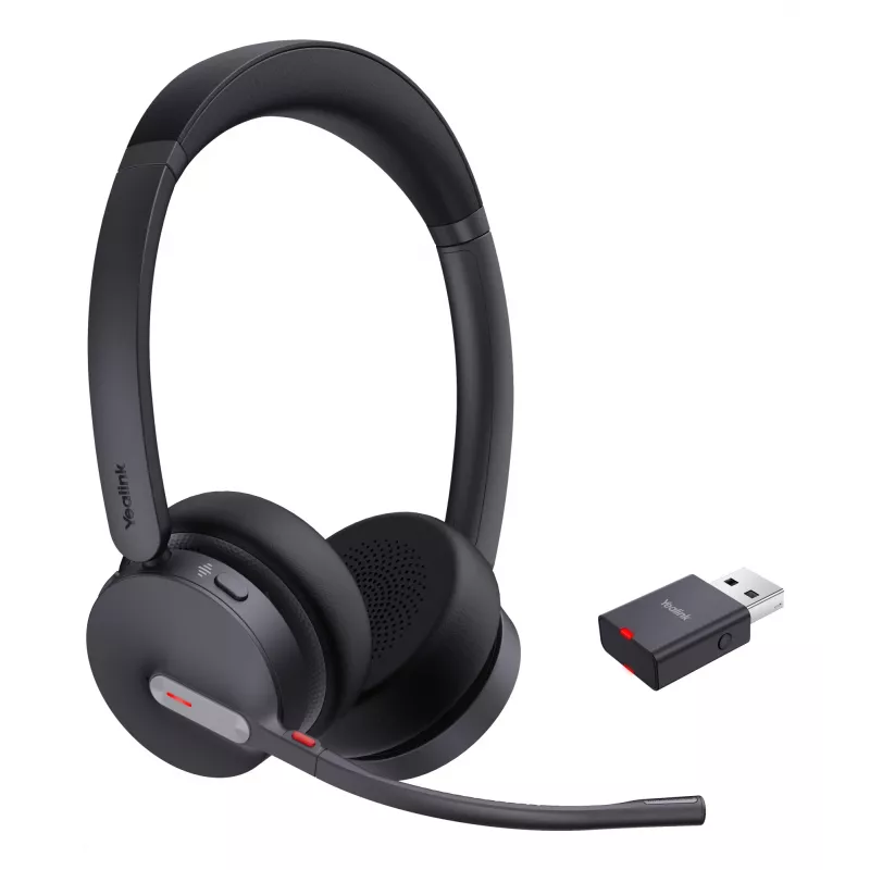Yealink WH64 Hybrid Dual UC Zestaw słuchawkowy Bezprzewodowy Na głowę Biuro/Call center Micro-USB Bluetooth Czarny