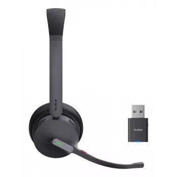 Yealink WH64 Hybrid Dual UC Zestaw słuchawkowy Bezprzewodowy Na głowę Biuro/Call center Micro-USB Bluetooth Czarny