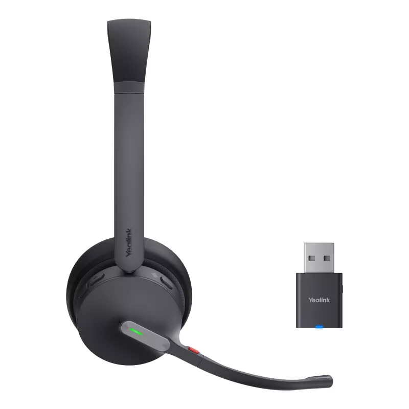 Yealink WH64 Hybrid Dual UC Zestaw słuchawkowy Bezprzewodowy Na głowę Biuro/Call center Micro-USB Bluetooth Czarny