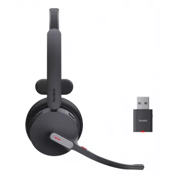 Yealink WH64 Hybrid Mono UC Headset Wireless Head-band Office/Call center Micro-USB Bluetooth Czarny