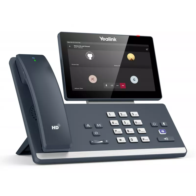 Yealink MP58-WH E2 Teams, IP Phone, Szary, Przewodowy zestaw słuchawkowy, LCD, 17,8 cm (7 cali), 1024 x 600 pikseli