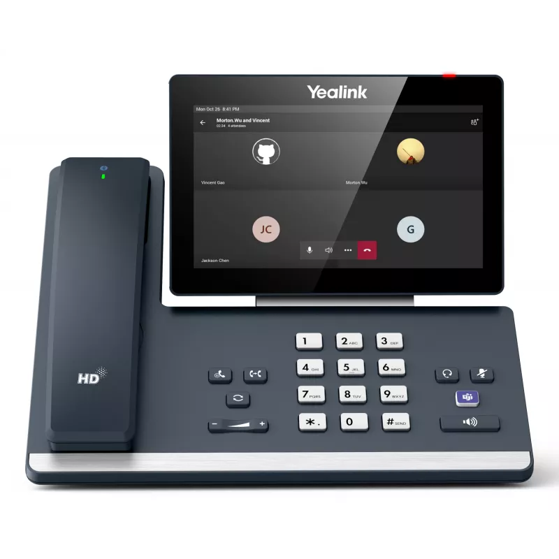 Yealink MP58-WH E2 Teams, IP Phone, Szary, Przewodowy zestaw słuchawkowy, LCD, 17,8 cm (7 cali), 1024 x 600 pikseli