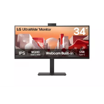 LG 34BA85QE-B monitor komputerowy 86,4 cm (34 cale) 3440 x 1440 pikseli Wide Quad HD LCD Czarny