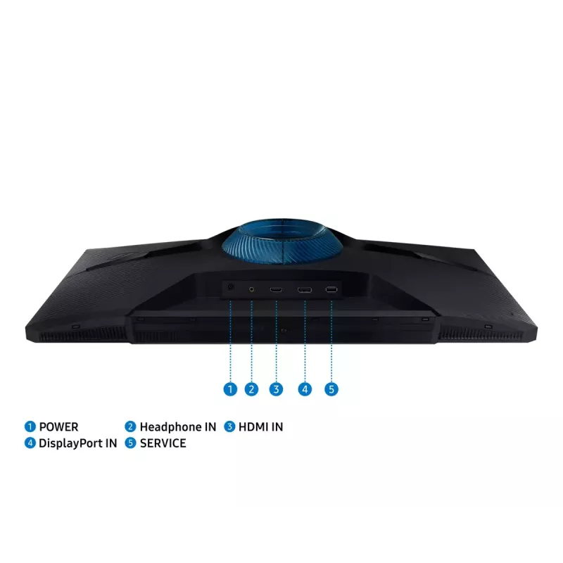 27-calowy monitor LCD Samsung S27DG300EU — 27 cali Full HD (1920×1080), panel VA, 1 ms, 180 Hz, 250 cd/m², HDMI 2.0 i DisplayPort, VESA 100×100, czarny