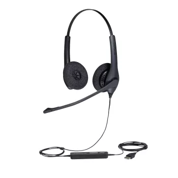 Jabra BIZ 1500 Duo USB, przewodowy, 20 - 6800 Hz, biuro/centrum rozmów, 116 g, zestaw słuchawkowy, czarny