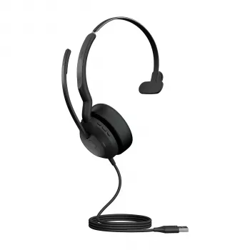Jabra Evolve2 50 - USB-A MS Mono, przewodowy, 20 - 20000 Hz, biuro/centrum telefoniczne, 127 g, słuchawka, czarny
