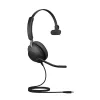 Jabra Evolve2 40 SE USB-C, UC Mono (z przedłużaczem)