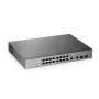 Przełącznik sieciowy Zyxel GS1350-18HP-EU0101F zarządzalny L2 Gigabit Ethernet (10/100/1000) z zasilaniem PoE szary