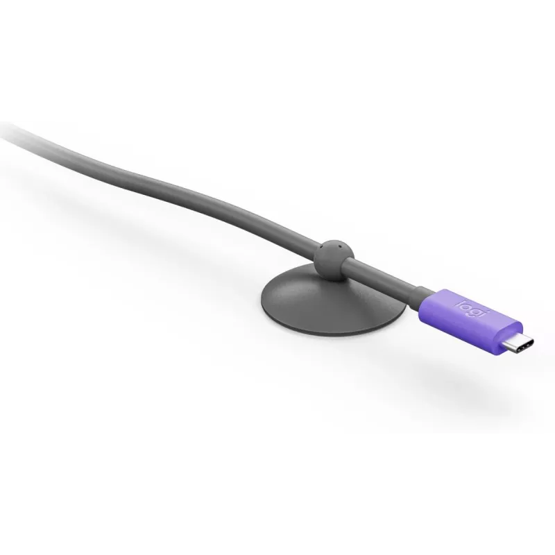 Kabel USB Logitech 952-000195 USB 3.2 Gen 2 5 m USB C Grafitowy Fioletowy