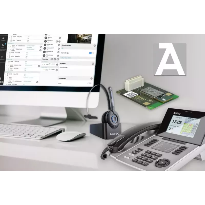 Telefon IP AGFEO ST 56 Srebrny LCD