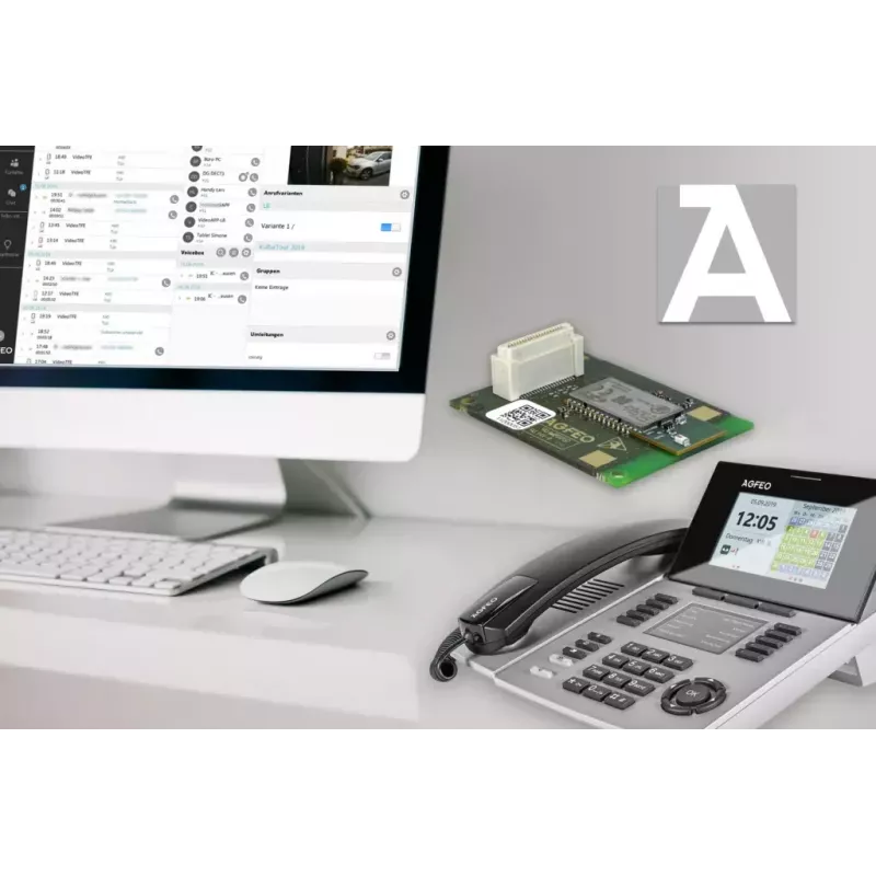 Telefon IP AGFEO ST 56 Srebrny LCD