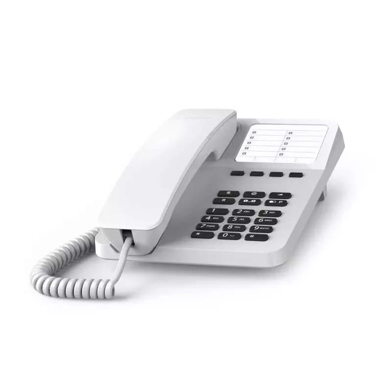 Telefon analogowy Gigaset DESK 400 Biały Przewodowa słuchawka 10 wpisów książki telefonicznej