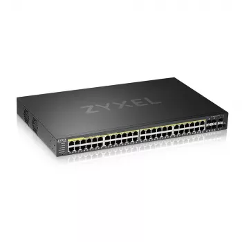 Zyxel GS2220-50HP-EU0101F przełącznik sieciowy Zarządzalny L2 Gigabit Ethernet (10/100/1000) Power over Ethernet (PoE) Czarny