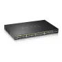 Zyxel GS2220-50HP-EU0101F przełącznik sieciowy Zarządzalny L2 Gigabit Ethernet (10/100/1000) Power over Ethernet (PoE) Czarny