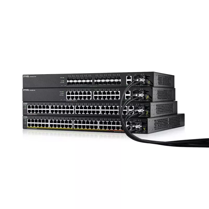 Zyxel XGS2220-30 Zarządzalny przełącznik L3 Gigabit Ethernet (10/100/1000) Czarny