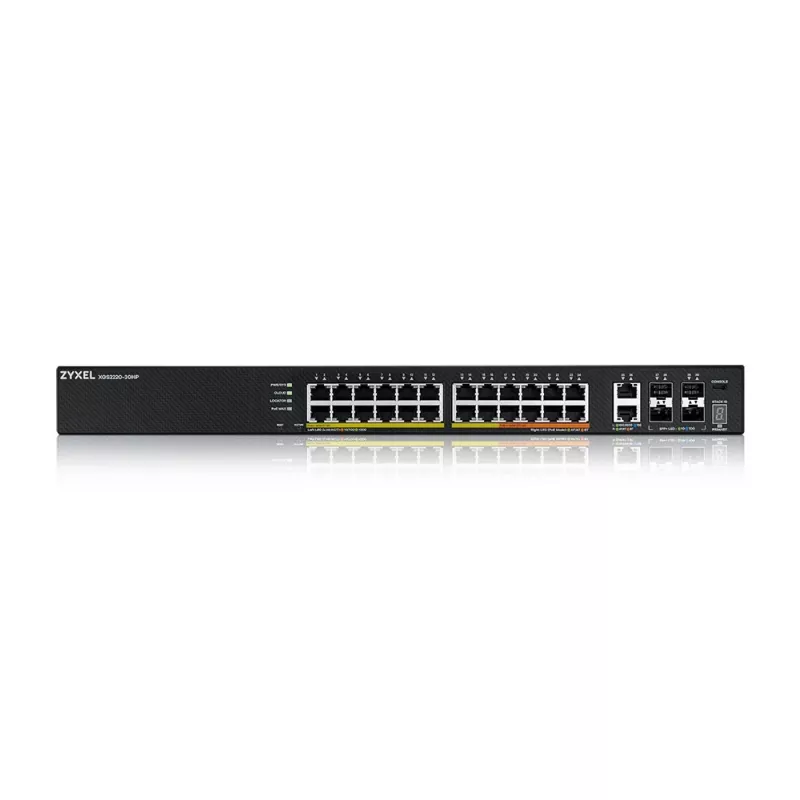 Zyxel XGS2220-30HP Managed L3 Gigabit Ethernet (10/100/1000) Power over Ethernet (PoE) Czarny