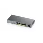 Zyxel GS1350-6HP-EU0101F przełącznik sieciowy Zarządzalny L2 Gigabit Ethernet (10/100/1000) Power over Ethernet (PoE) Szary